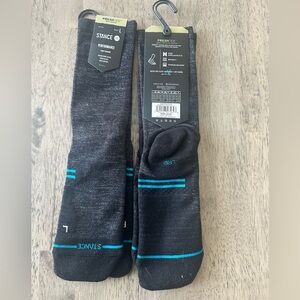 Stance Black and Teal Performance Socks 2 pairs